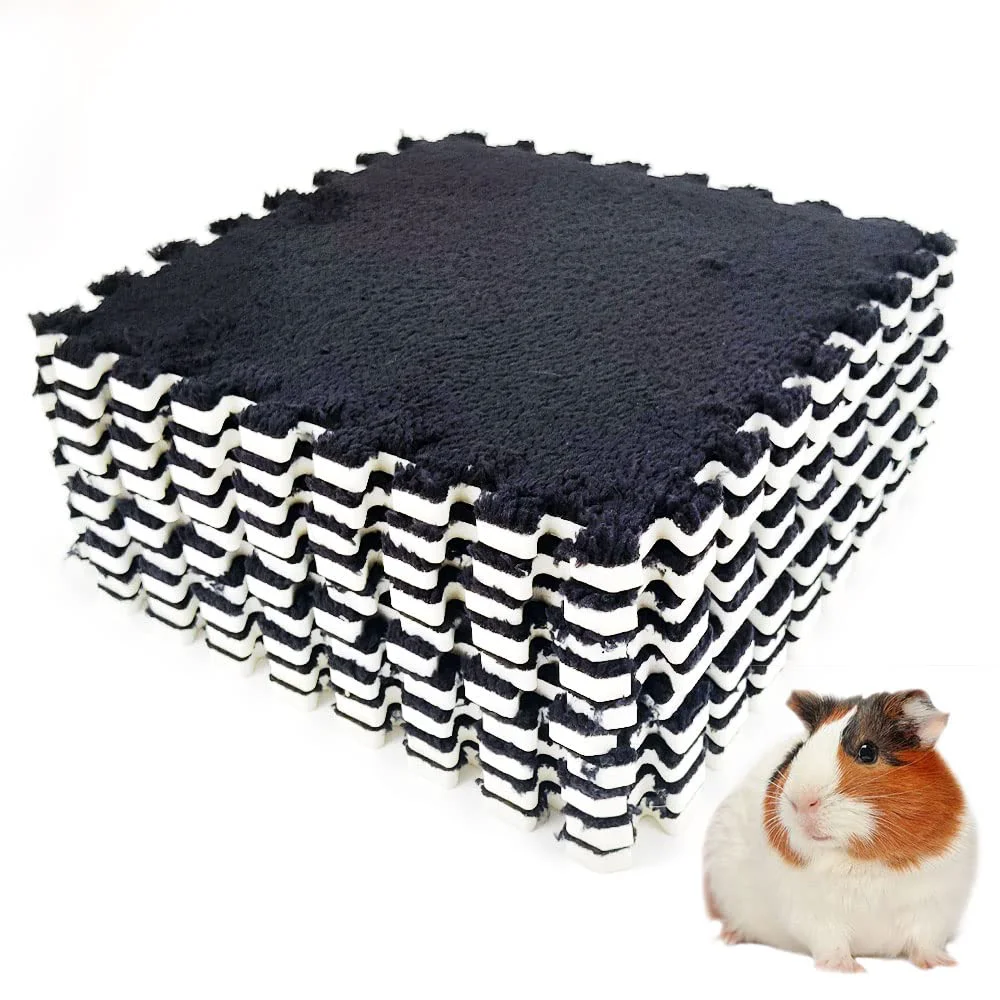 Trendy Oncpcare 10Pcs 11×11 Guinea Pig Pads – Washable Reusable Fleece Cage Liners Long-Lasting