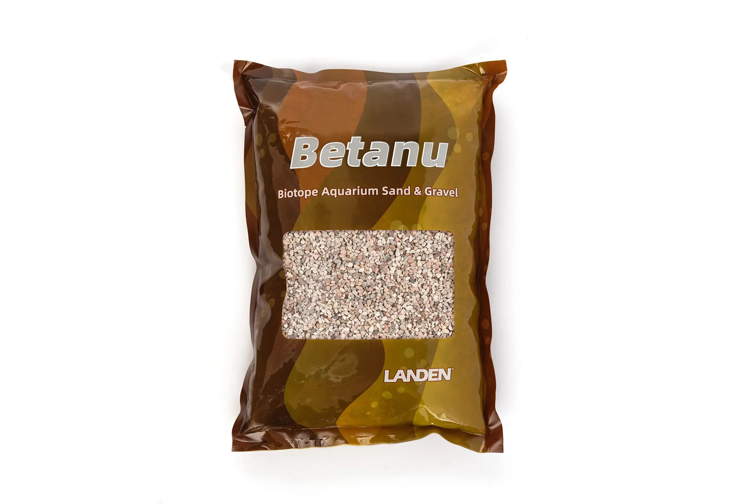 Exclusive LANDEN Betanu Aquascape Sand – 2-3mm Light-Colored Aquarium Gravel for Landscape 2L 7 lbs Green