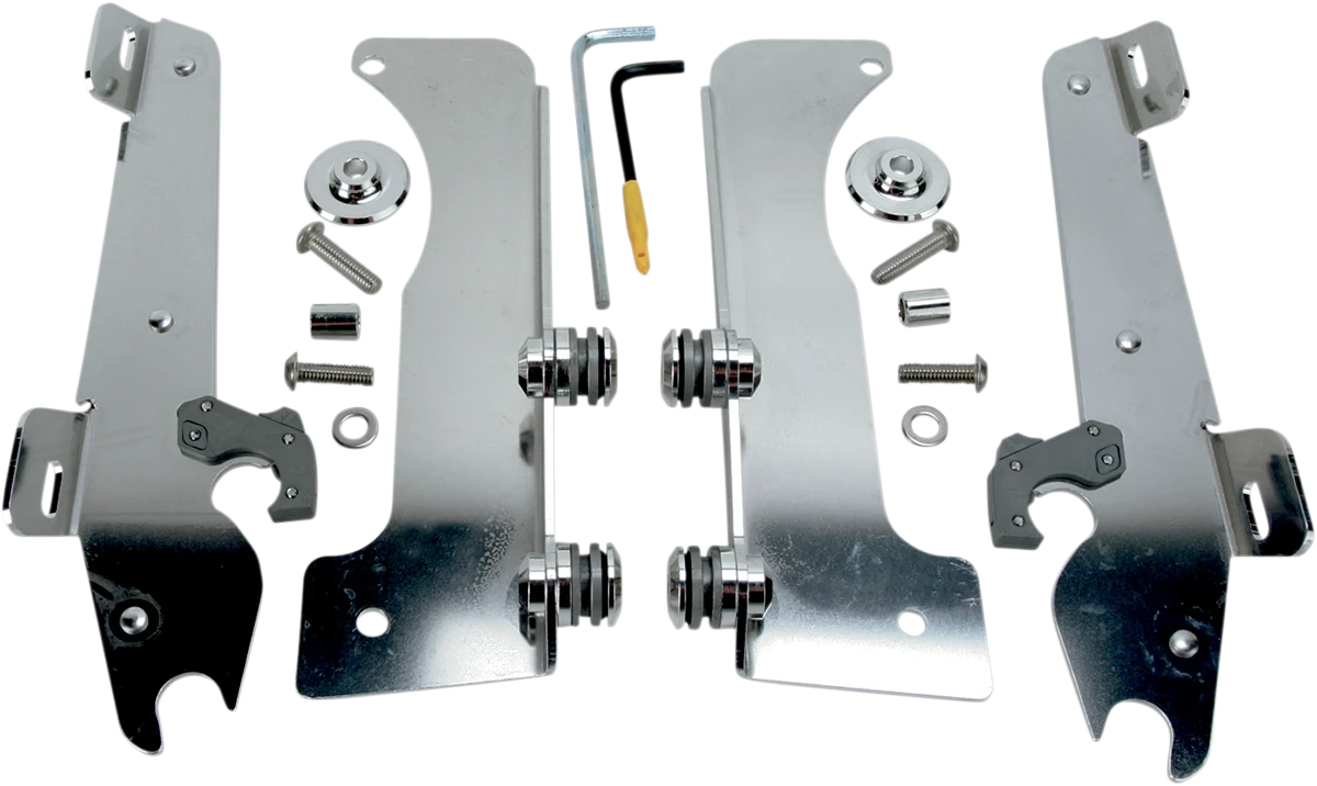 Premium MEMPHIS SHADES Batwing Trigger Lock Mounting Kit – Stratoliner – Polished MEK1937 Secure