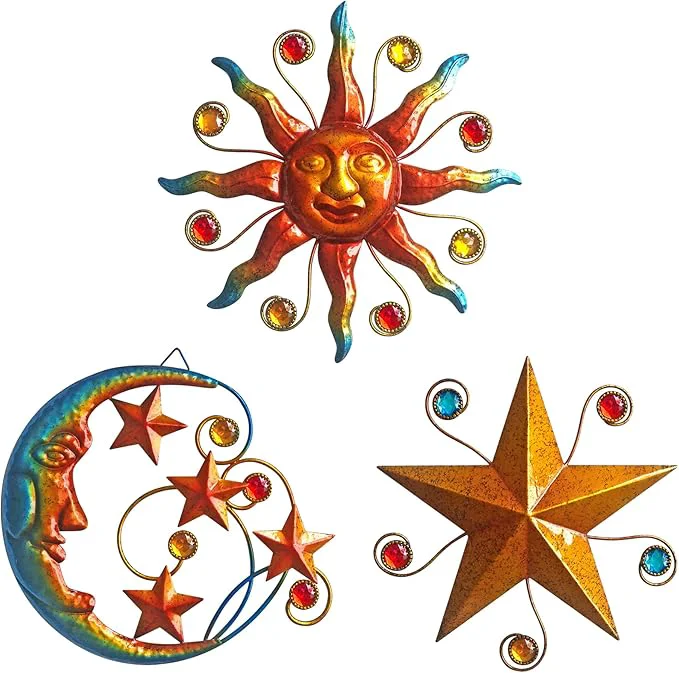 Versatile VividLadybug Celestial Wall Decoration Sculpture Metal Wall Sculpture Trendy
