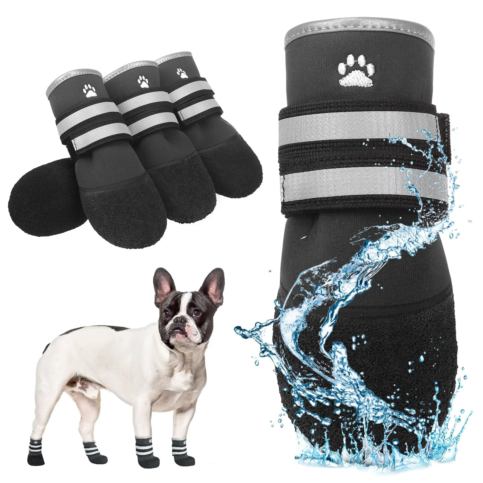 Advanced KOOLTAIL Dog Shoes – Waterproof Anti-Slip Boots for Hot or Cold Pavement Healthy