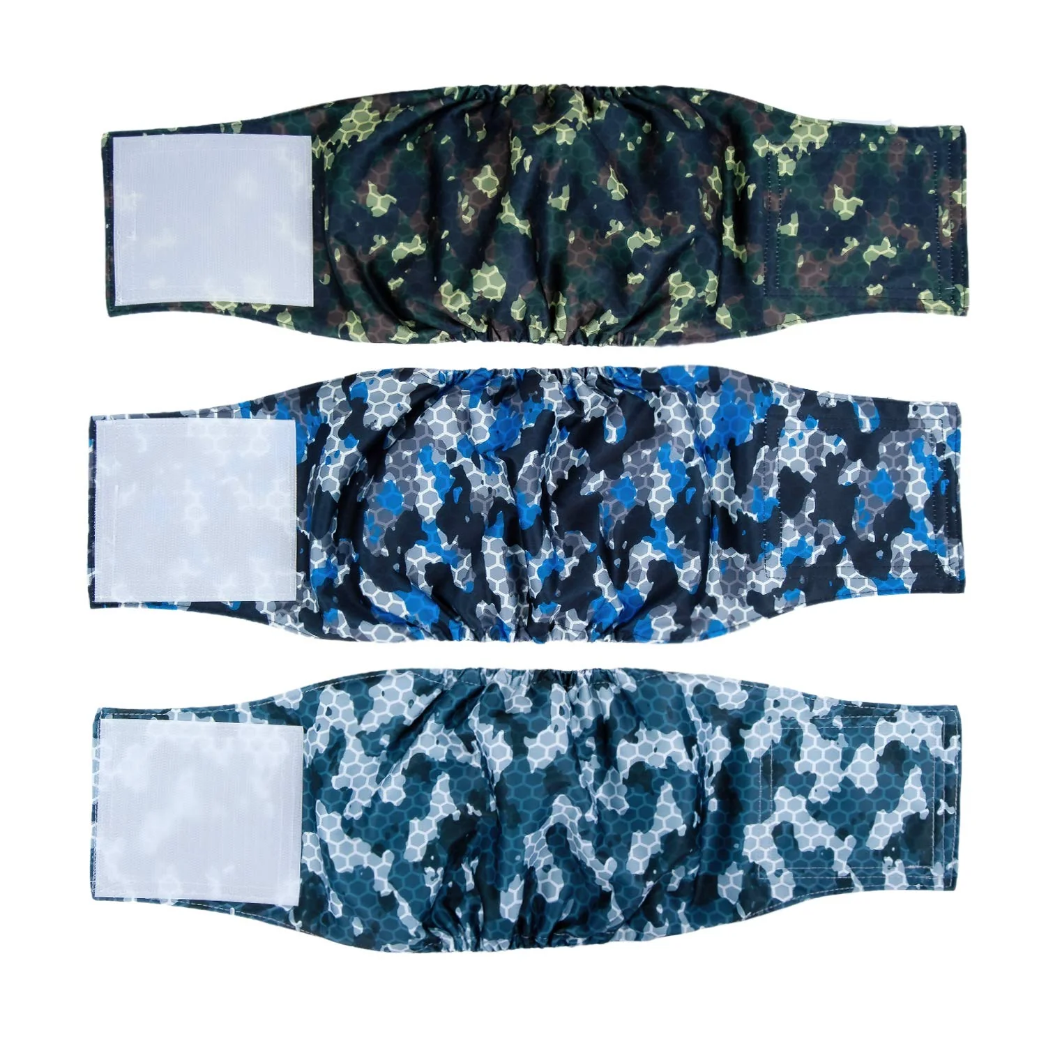 Next-Generation Pet Soft Dog Belly Band – 3-Pack Reusable Male Diapers XXL Army Pattern Safe