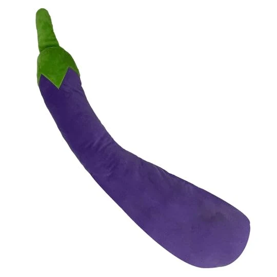 Breathable Pet Lou Eggplant Plush Toy – 29-Inch Ultra-Soft Dog Toy with Squeakers Excellent