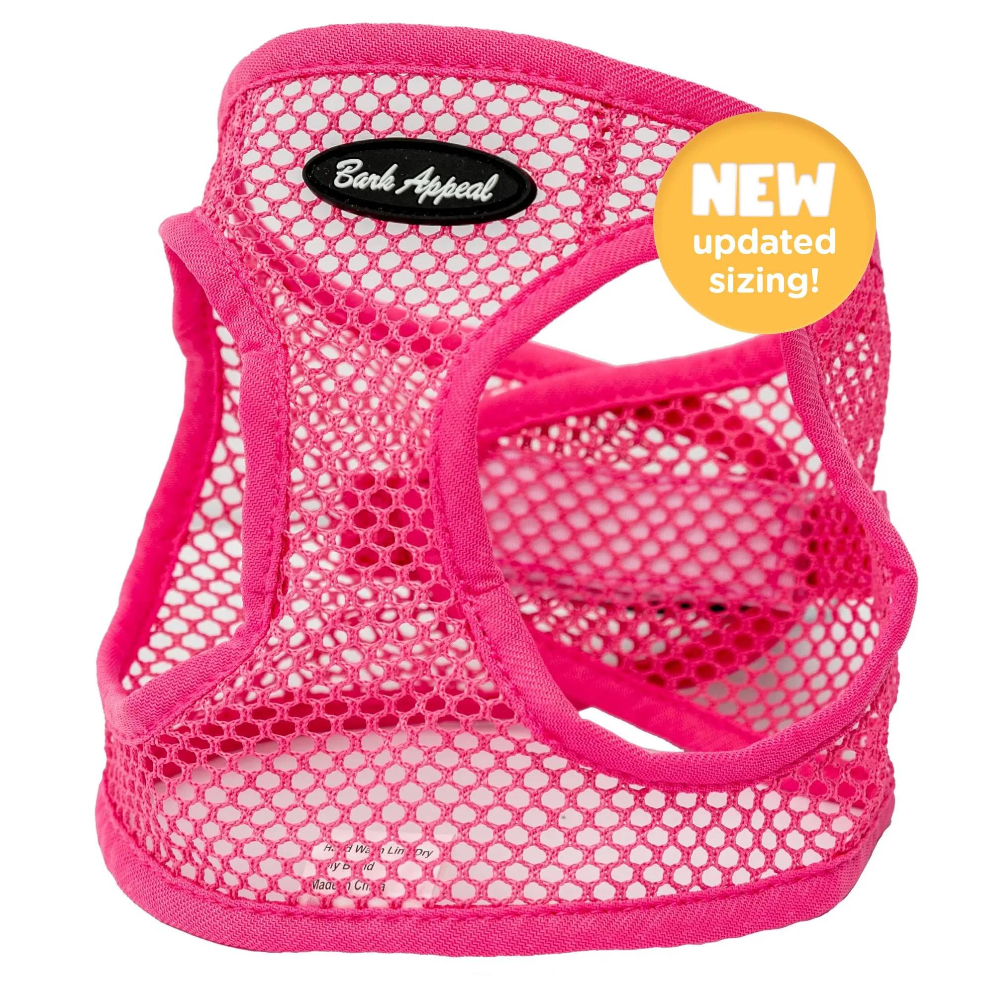 Excellent Bark Appeal Pink Netted Step-in Harness XS – Anti-Choke Adjustable Breathable Genuine