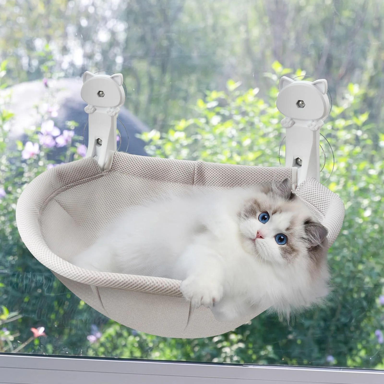 Versatile Homegroove Cat Window Perch – 18×12 Inch Foldable Hammock No-Drill Sturdy Frame Long-Lasting