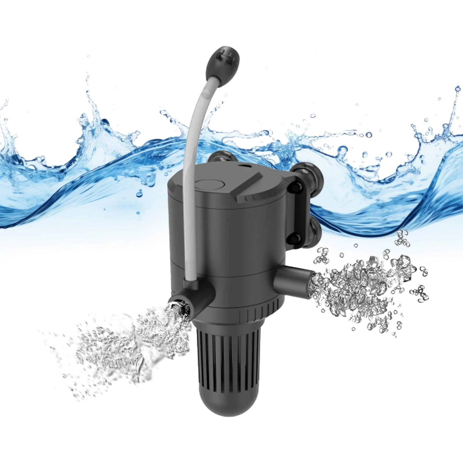 Premium Aqua Powerhead Pump — 320GPH Double Outlet Aeration for 60-100 Gallon Aquariums Safe