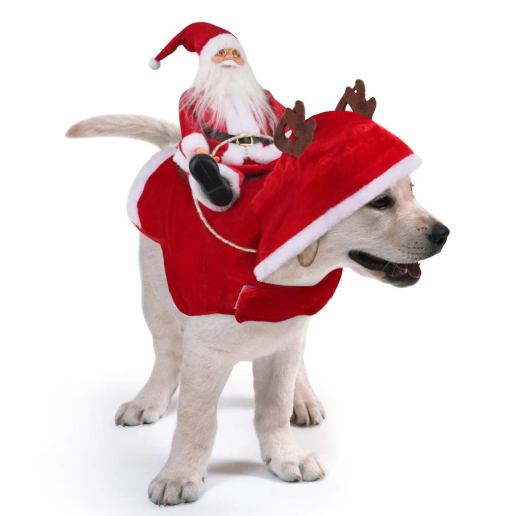 Effective Idepet Santa Dog Costume – Festive Christmas Halloween Pet Coat for Dogs Cats Elite