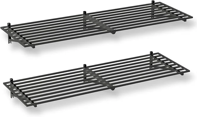 Smooth StoreYourBoard Heavy Duty Garage Shelf Wall Mount 2ft x 6ft – Wall-Mounted Shelving for Storage Organization – Heavy Duty Garage Shelves for Tools Bins Equipment – Holds 200 lbs – BlackAbout ThisOverview High-End
