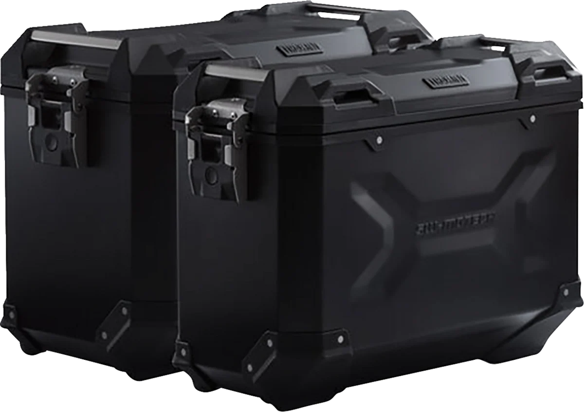 Authentic SW-MOTECH TRAX ADV Aluminum Case System – Black – Suzuki V-Strom 650 ’04-’10 KFT.05.294.70000 B Excellent