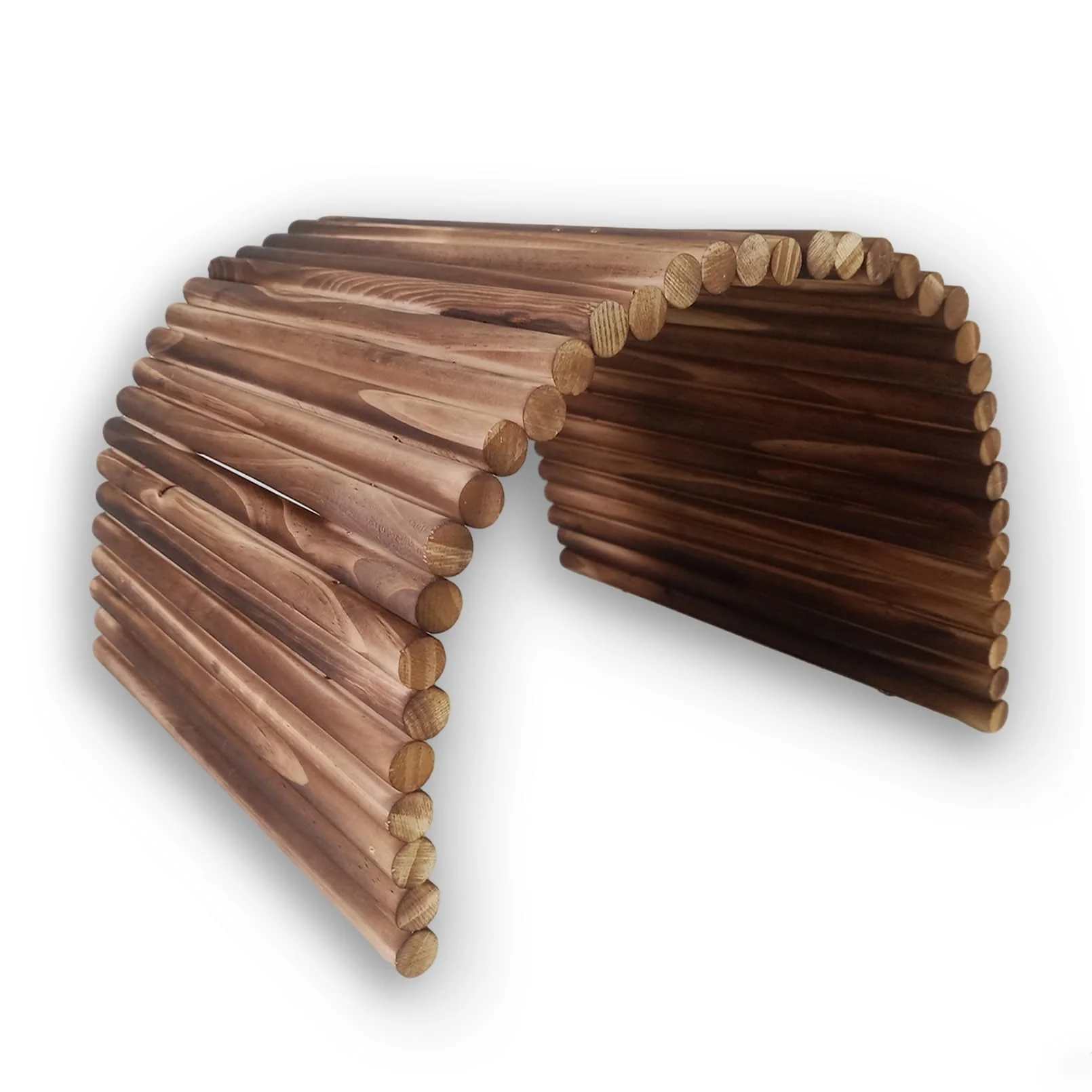 Convenient kathson Wooden Rabbit Hideout with Tunnel – Extra Large Bunny Bridge for Large Rodents World-Class