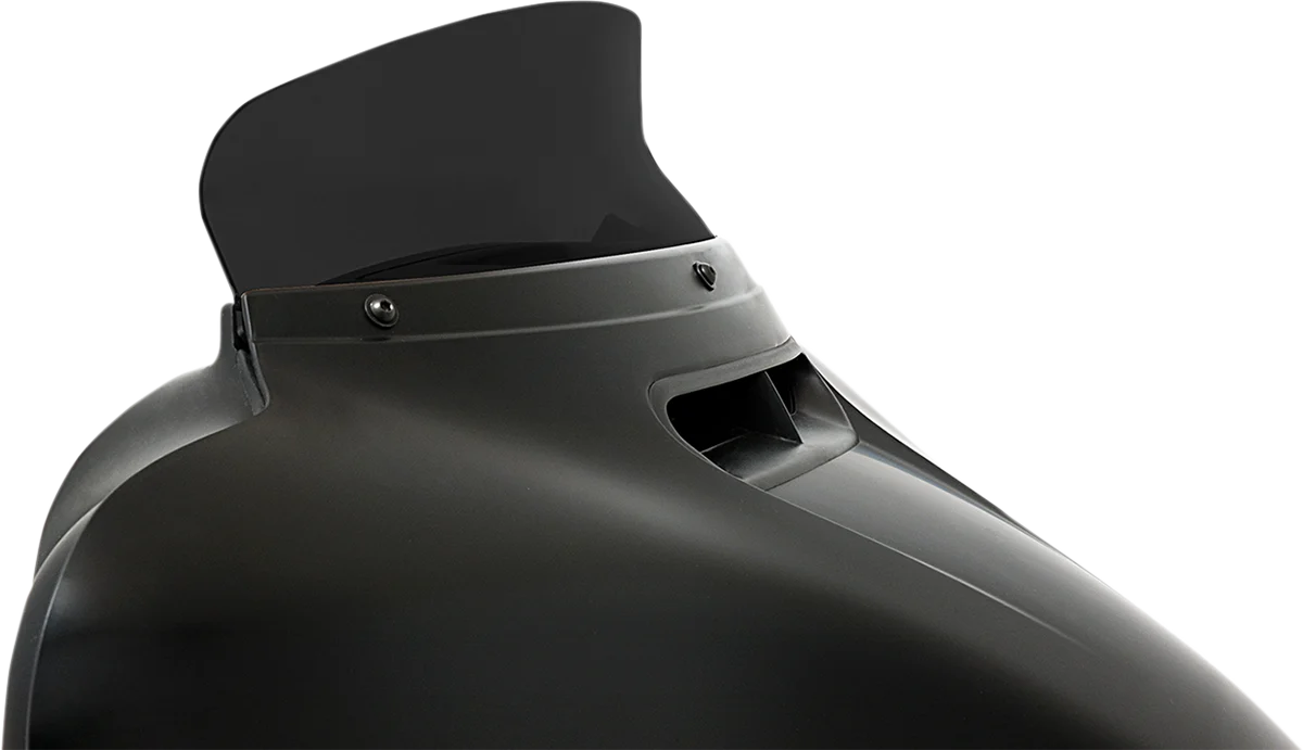 Solid MEMPHIS SHADES Spoiler Windshield – 4-1 2 – Dark Black Smoke – FLH MEP84610 Safe