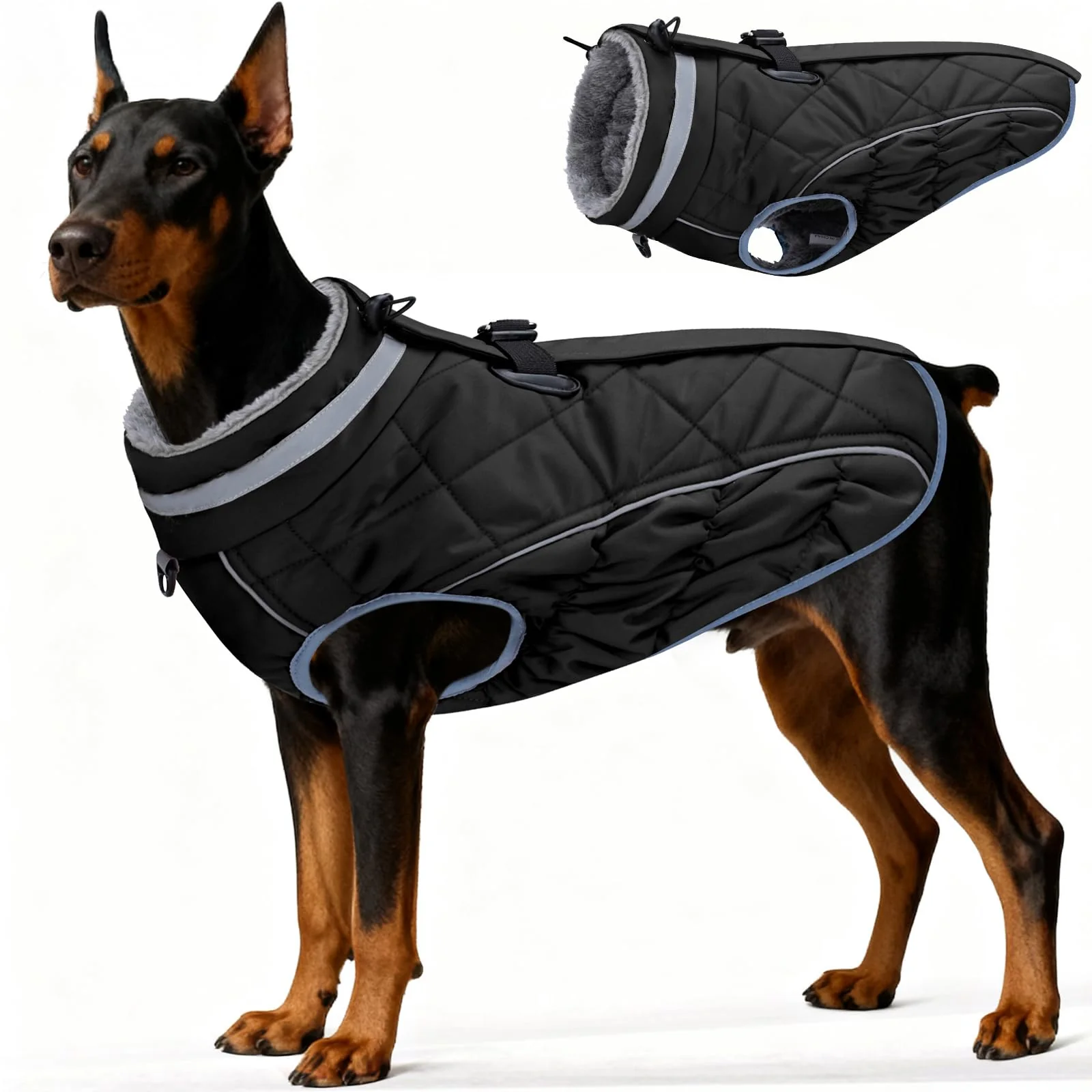 Top-Quality Yoochee Dog Coat – Waterproof Winter Jacket with Built-In Harness Reflective High-Neck XXXL Next-Generation