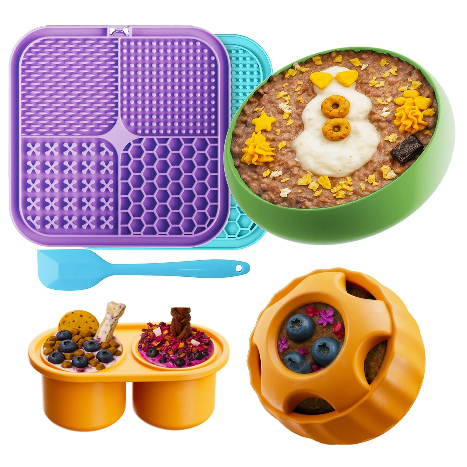 Practical havit 6-in-1 Frozen Dog Treats Toy Interactive Enrichment for Dogs Authentic