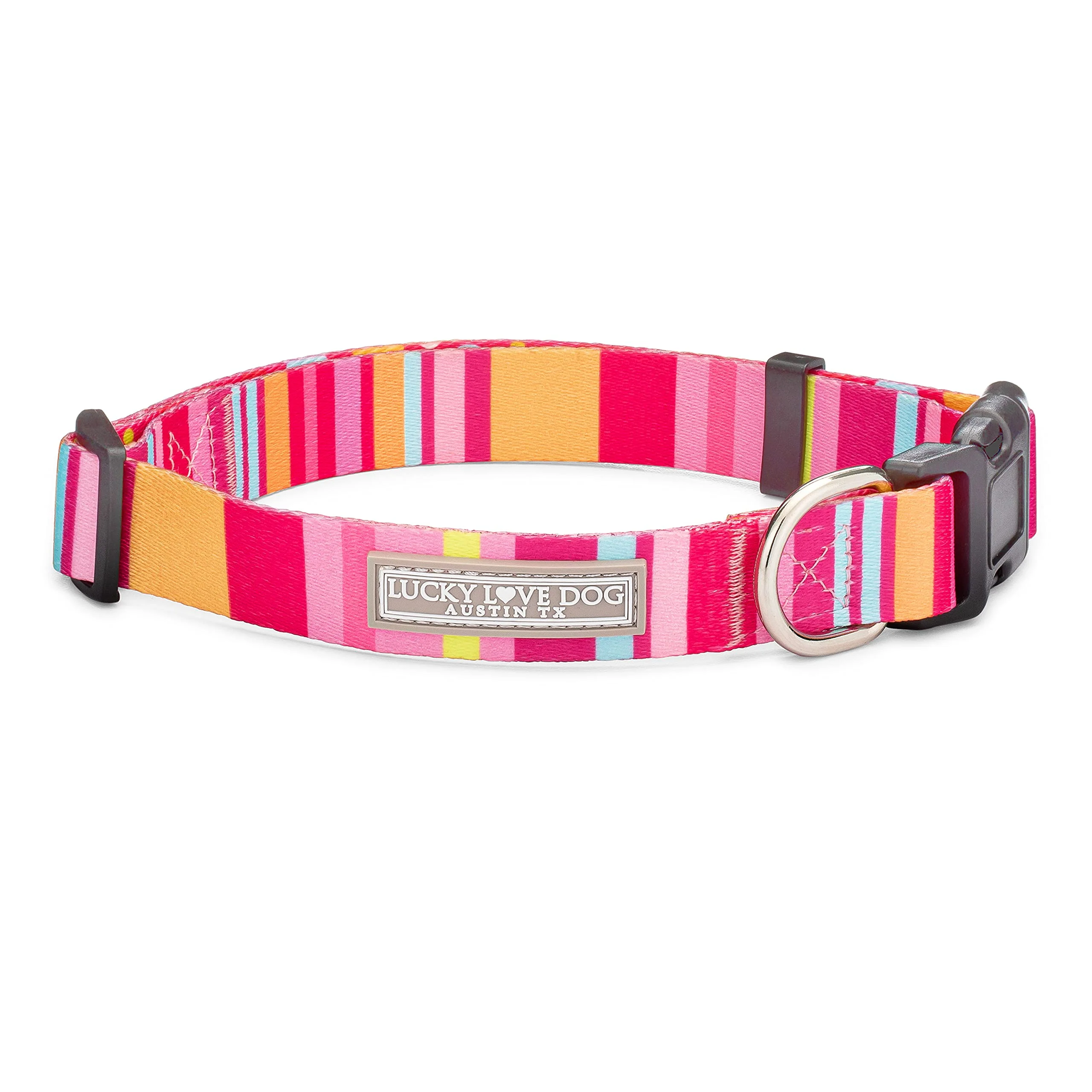 Detailed Lucky Love Dog Molly Medium Adjustable Collar – Easy-Click Buckle Durable Comfortable Smooth