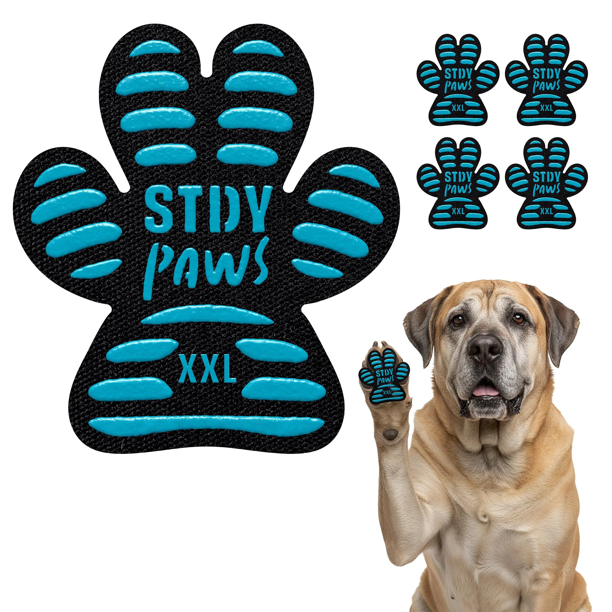 Authentic Steady Paws Anti-Slip Paw Grips – Non-Slip Dog Traction Pads for Seniors Injured Dogs 24 Pcs S-XXL Traditional