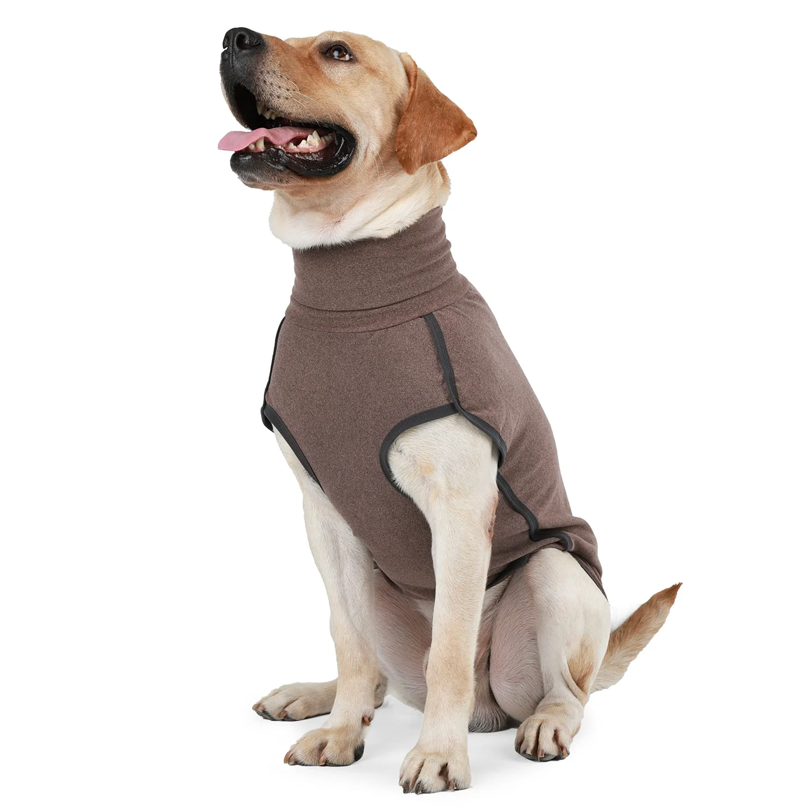 Specialty Dotoner Dog Sweater Pullover Cold Weather Vest – Indoor Outdoor Large Brown Functional