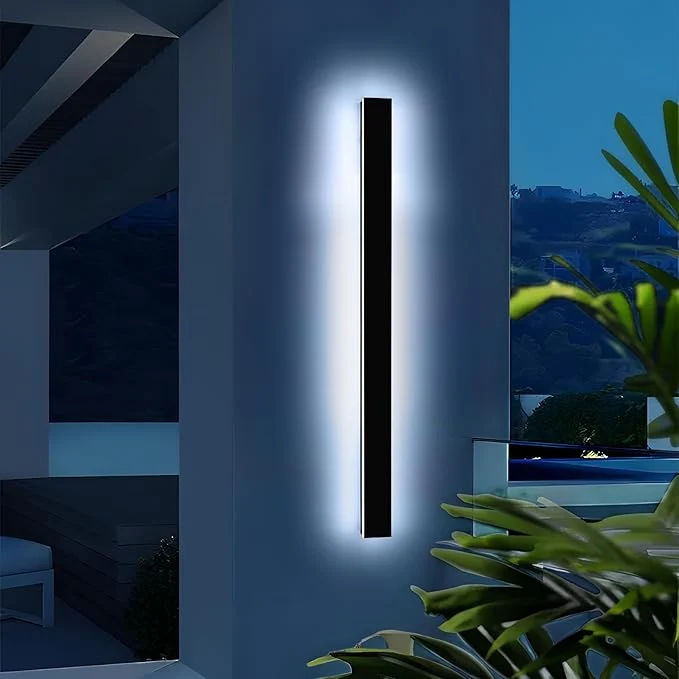 Certified Mikeru 57 Outdoor Wall Sconce 6000K Cool White – IP65 Waterproof Black Exterior Light Hardwired Wall Mounted Fixture for Porch Patio Entryway Non-Dimmable Weatherproof DesignAbout ThisOverview Convenient