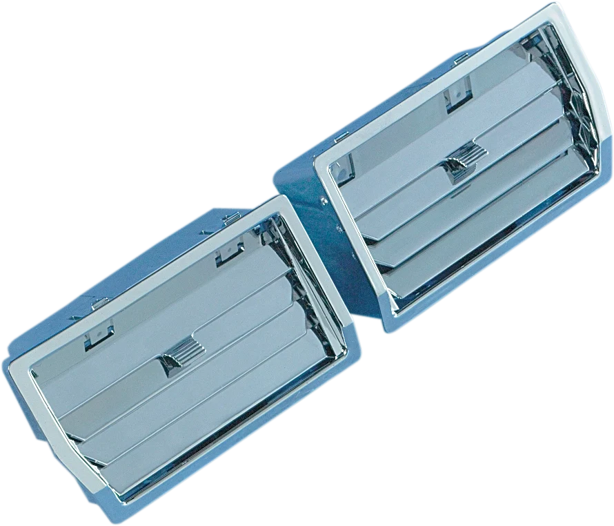 Recyclable SHOW CHROME Lower Fairing Fresh Air Vents – Chrome 52-552 First-Class