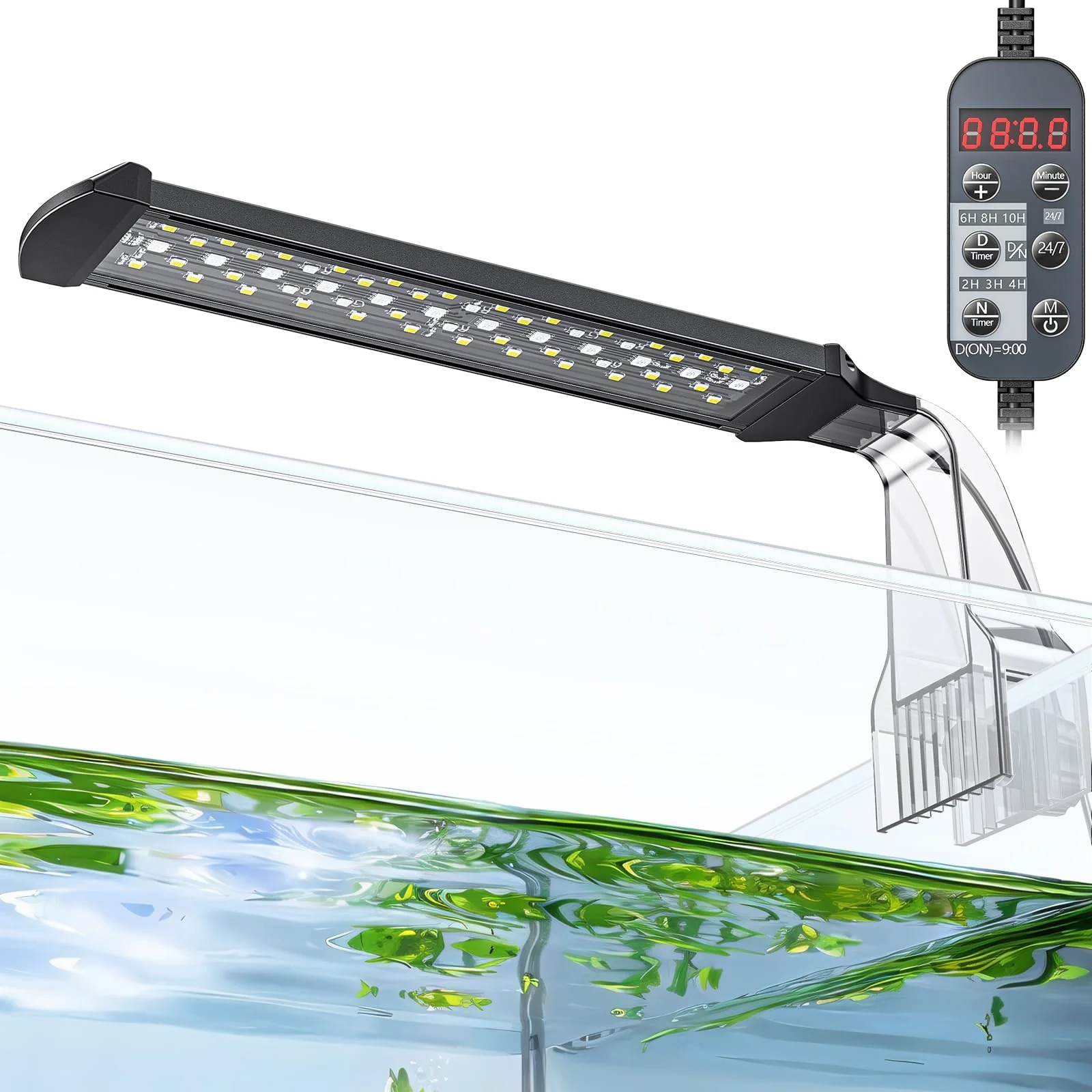 Excellent Pawfly Aquarium LED Light – Full Spectrum 24 7 D N Mode Adjustable Brightness Next-Generation