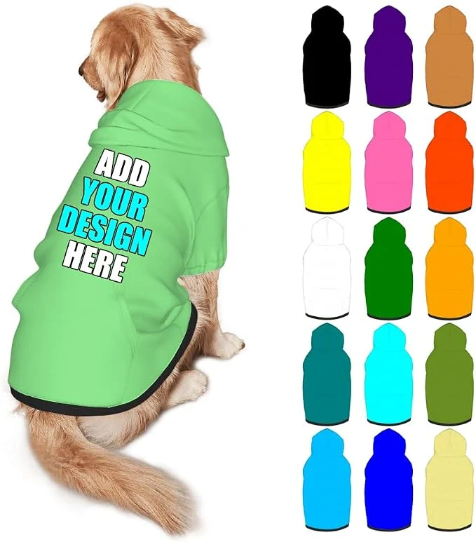 Carefully Designed Custom Dog Clothes with Photo Name Logo Personalized Dog Sweaters Certified