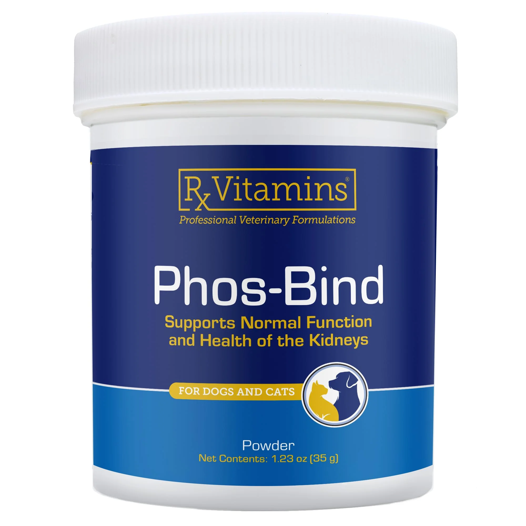 Contemporary Rx Vitamins Phos-Bind – Kidney Support Powder for Cats Dogs 35g Phosphate Binder for Kidney Health Comfortable