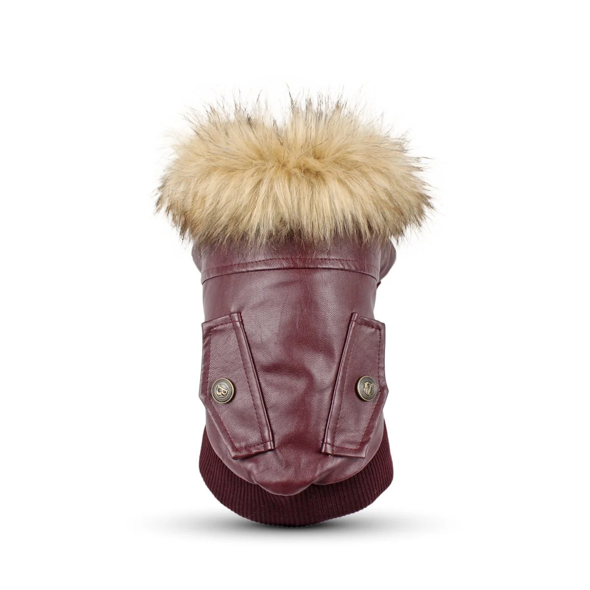 Smart LESYPET Dog Leather Jacket for Small Dogs – Waterproof Winter Coat with Fleece Lining Red XX-Large Contemporary