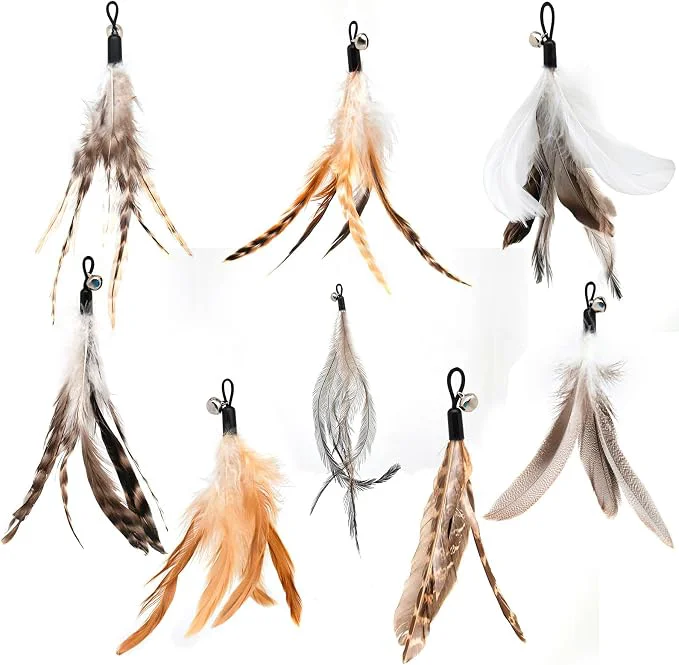 Premium Natural unstained Feathers Cat Feathers Refill Powerful