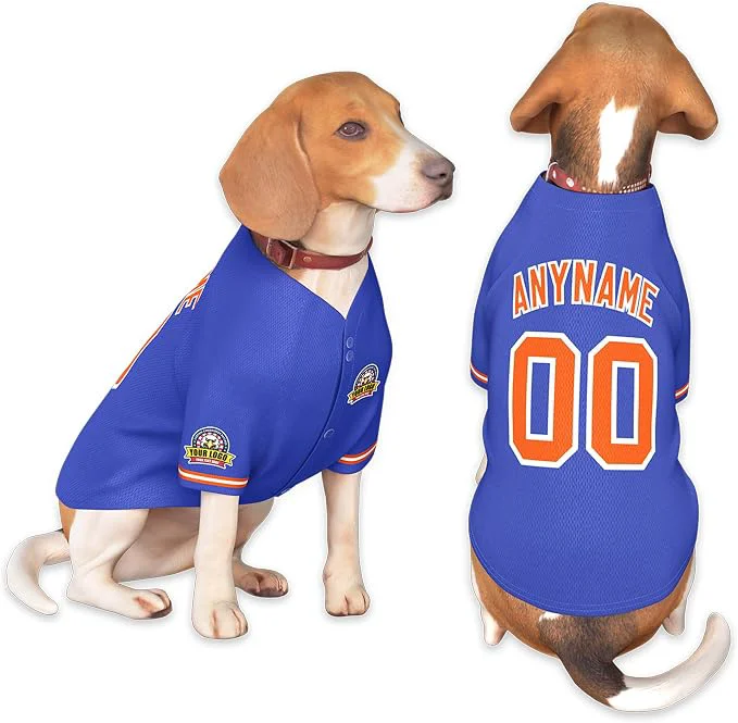 Fashionable Custom Dog Baseball Jersey Eco-Friendly
