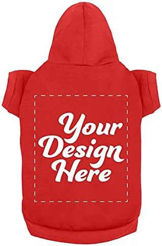 Versatile Personalized Dog Hooded Custom Sweatshirt Pet Pullover Hoodie Text Image Easy-to-Use