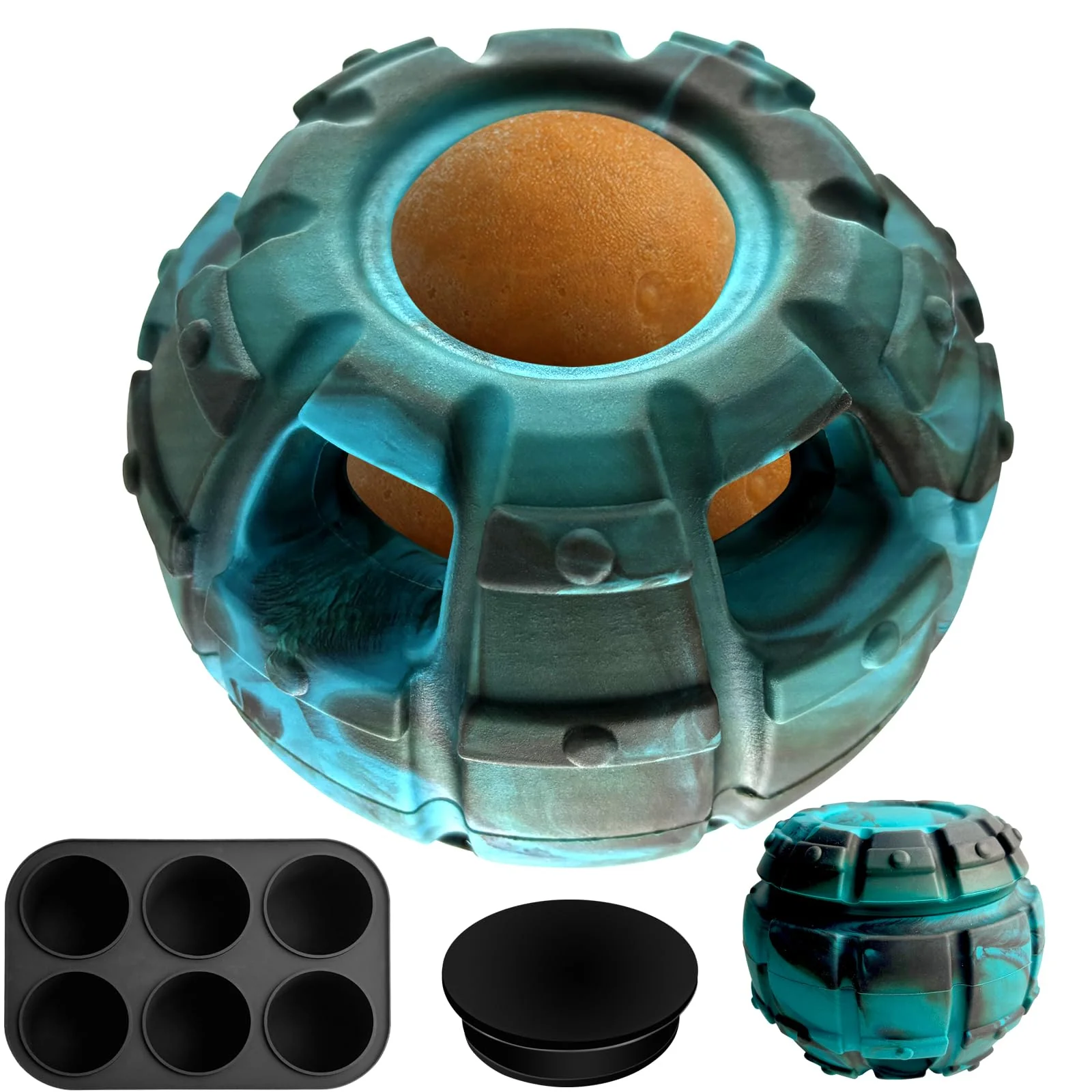 Unique Yipetor Frozen Treat Dispensing Dog Toy – Large Chew Toy with zable Rubber Minimalist