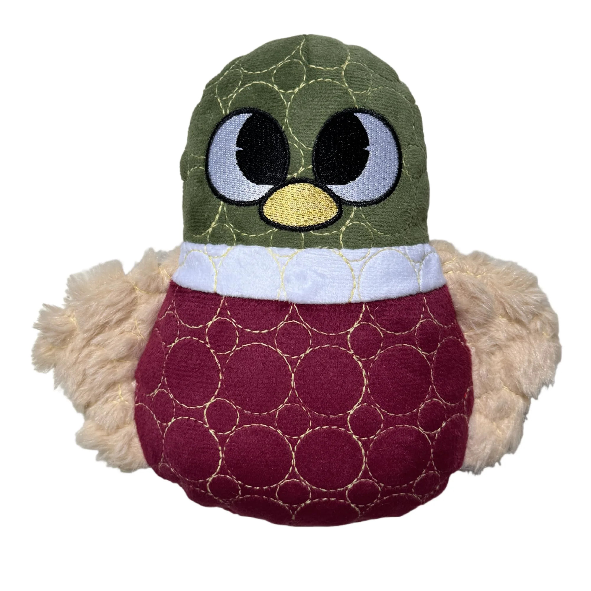 Smooth Bite Force – Durable Beak Toy for Aggressive Chewers with Squeaker Kevlar-Reinforced Dog Toy Dark Red Flexible