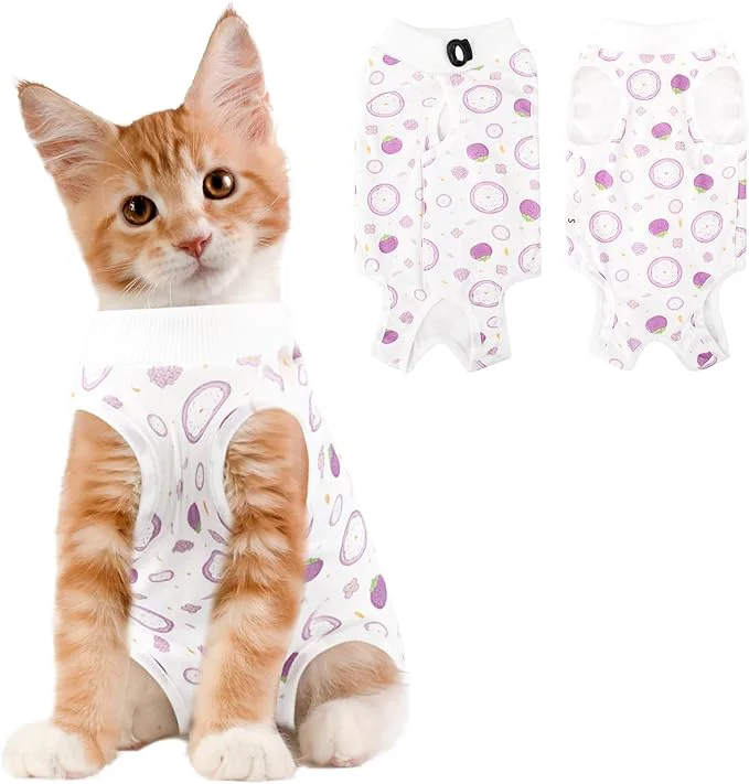 Reusable Cat Recovery Suit Female Breathable Cat Onesie After Surgery Female Exclusive