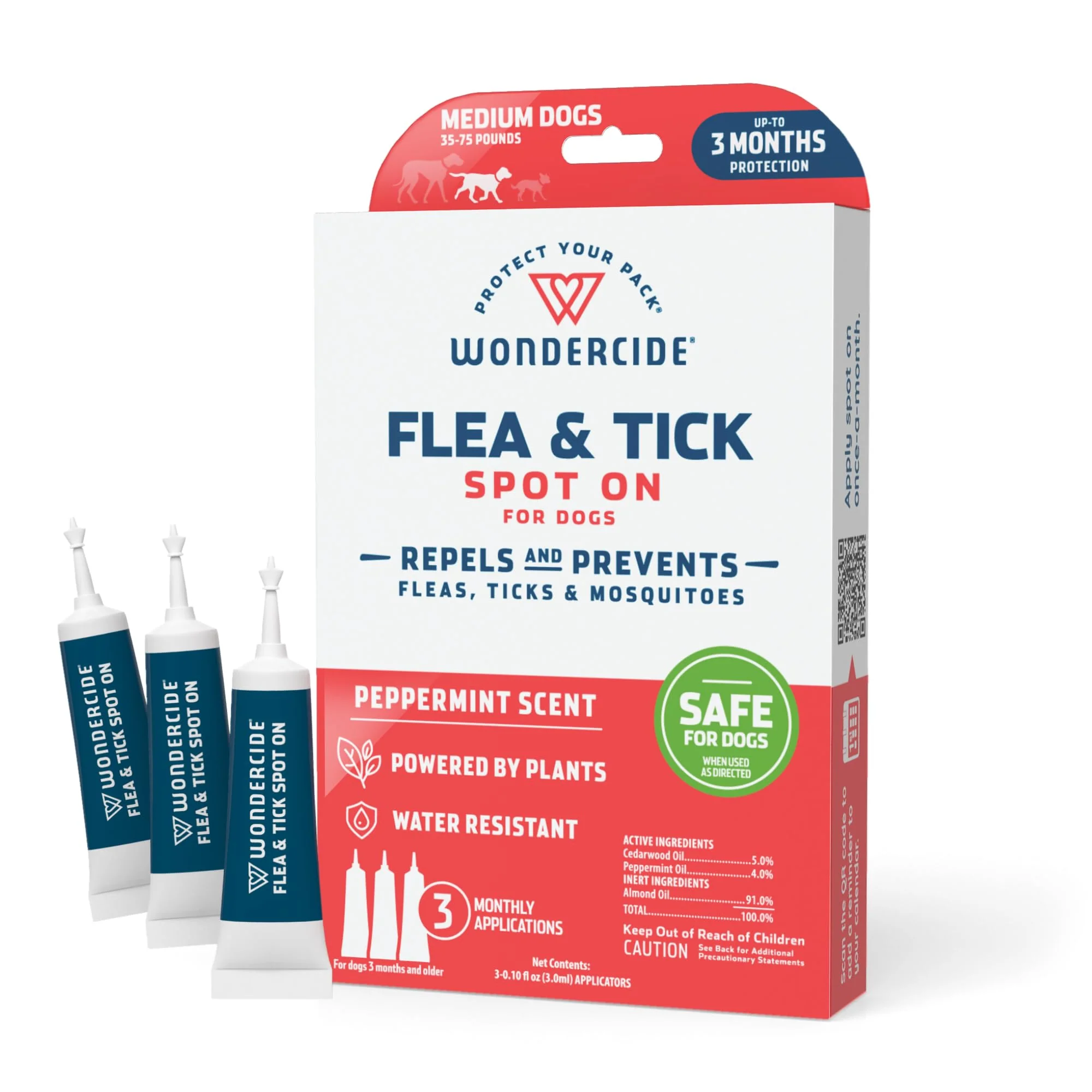 Fashionable Wondercide Flea Tick Dog Spot On – Natural Essential Oil Repellent for Dogs Up to 3 Months 3 Tubes Consistent