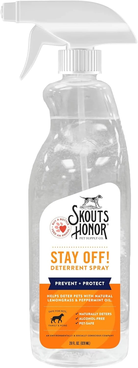 Smooth SKOUT’S HONOR Stay Off Training Aid for Dogs – Natural Lemongrass Peppermint Oils – Eco-Friendly Training Aid Alcohol- Naturally Deters 28 oz Breathable