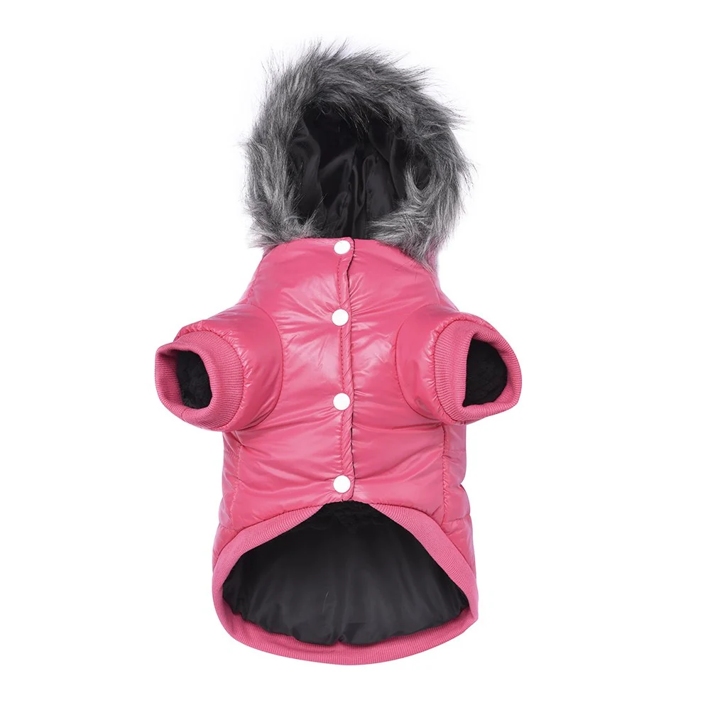 Exceptional LESYPET Dog Coat for Small Dogs Windproof Puffer Jacket with Leash Hole – Pink S Clean