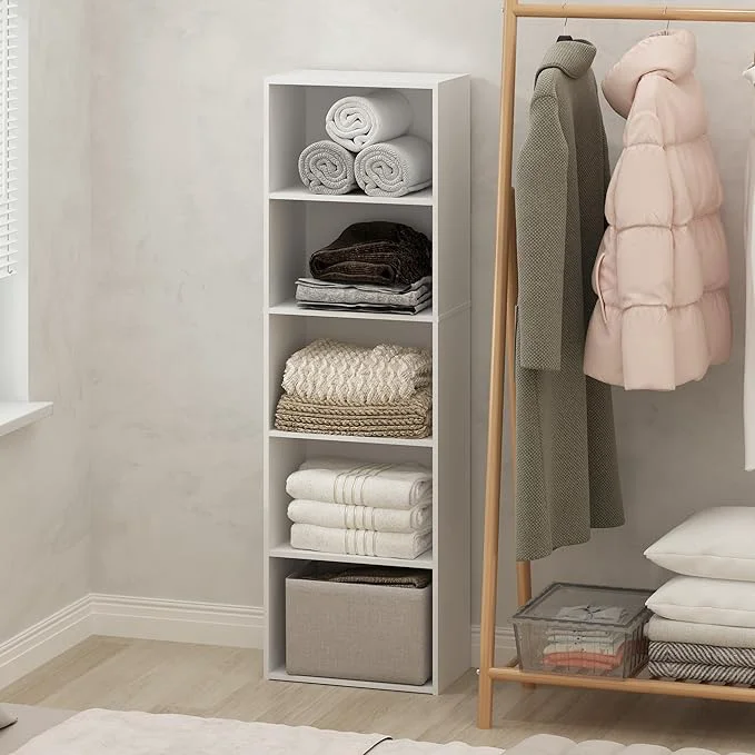 High-Performance Furinno Reed Closet Organizers and Storage 5-Tier Closet Organizer Open Shelf Closet Storage for Wardrobe Bedroom Living Room WhiteAbout ThisOverview Top-Quality