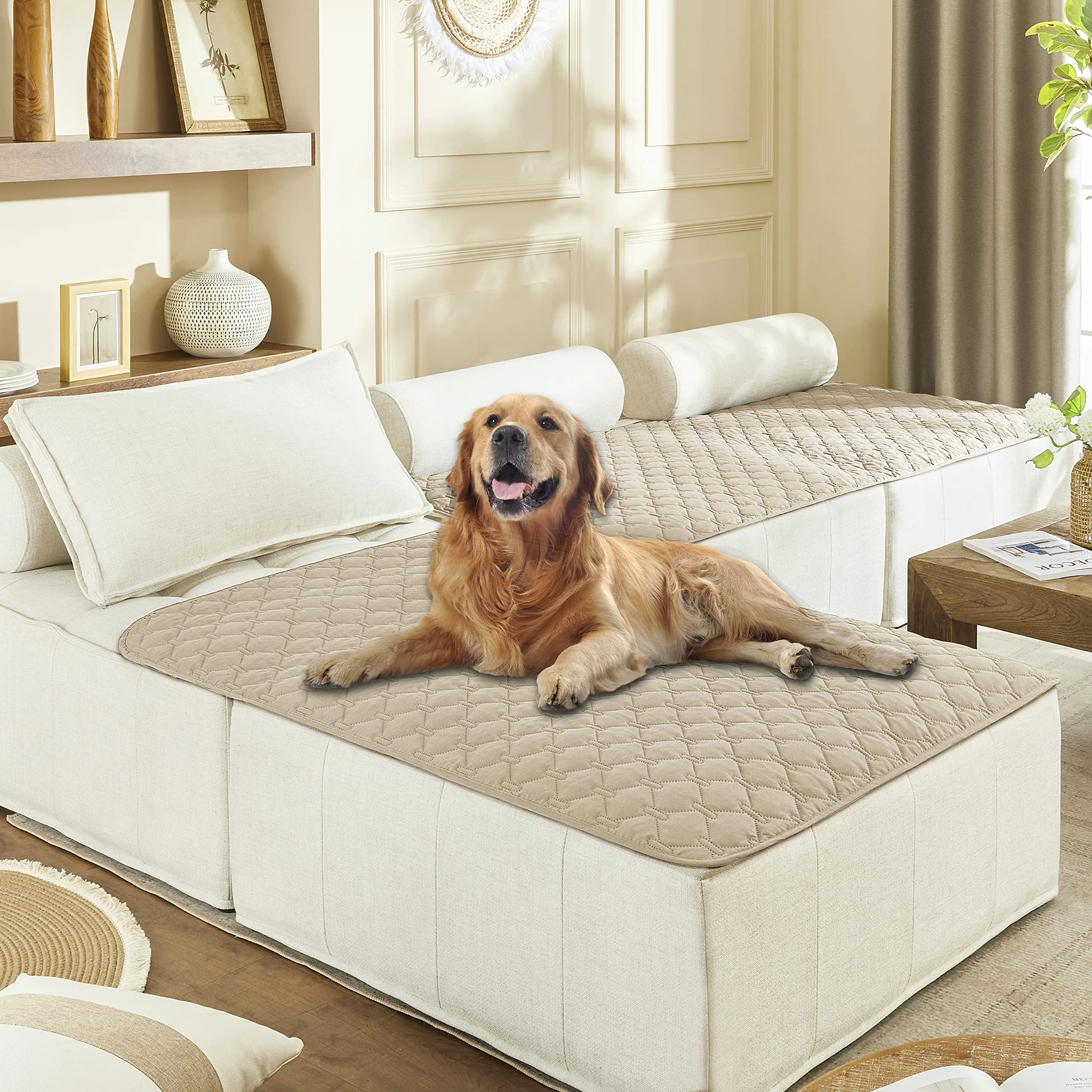 Environmentally Friendly Gogobunny 40×50 Inch Double-Sided Waterproof Dog Bed Cover – Reversible Furniture Protector Consistent