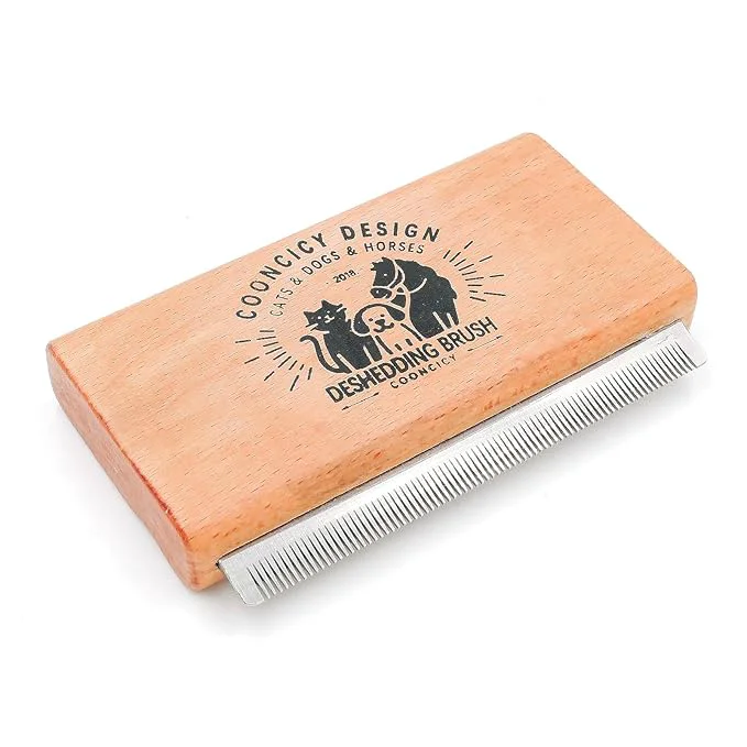 Trusted Deshedding Dog Brush with Wood Handle Grooming Brush Environmentally Friendly