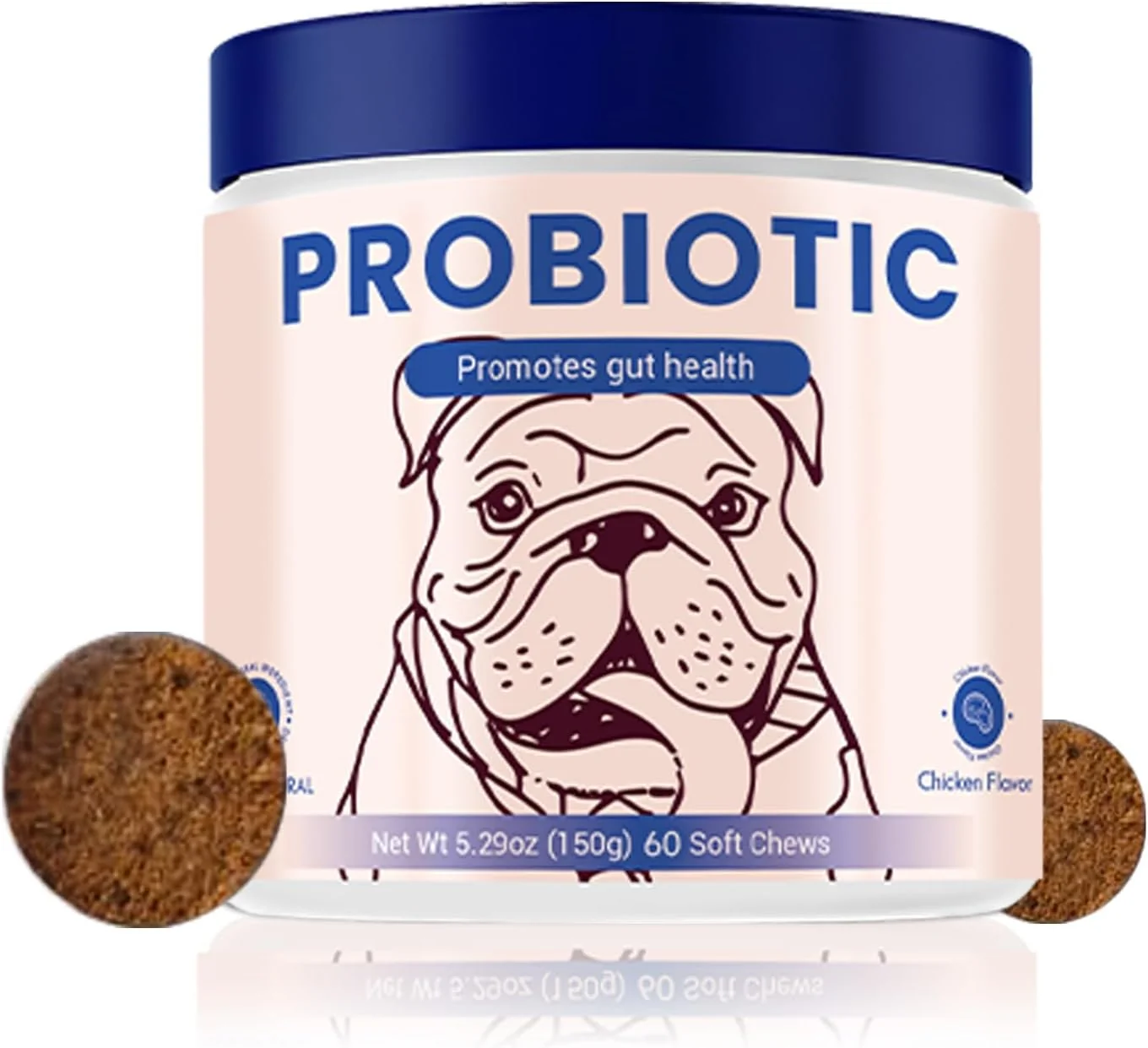Long-Lasting Probiotics for Dog Support Gut Health Probiotics for Digestive Health Digestive Health Seasonal Allergies-Dog Supplements 60 Soft Chews Packaging May Vary Breathable