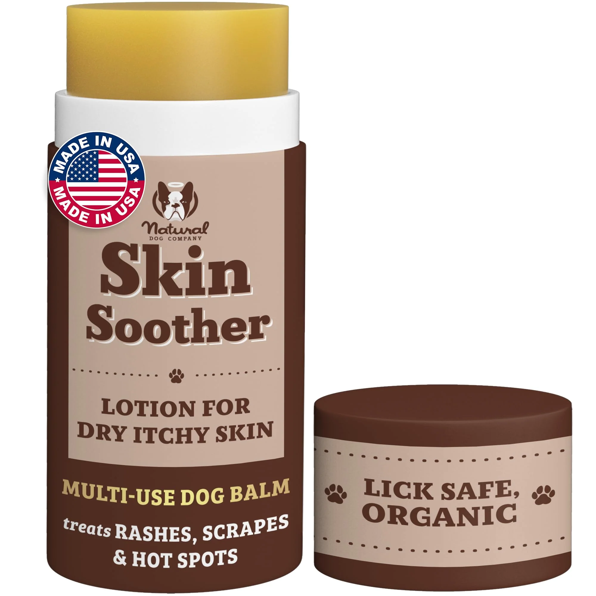 Verified Natural Dog Company Skin Soother Balm for Dogs – 2 oz Stick All-Natural Hot Spot Relief Reliable