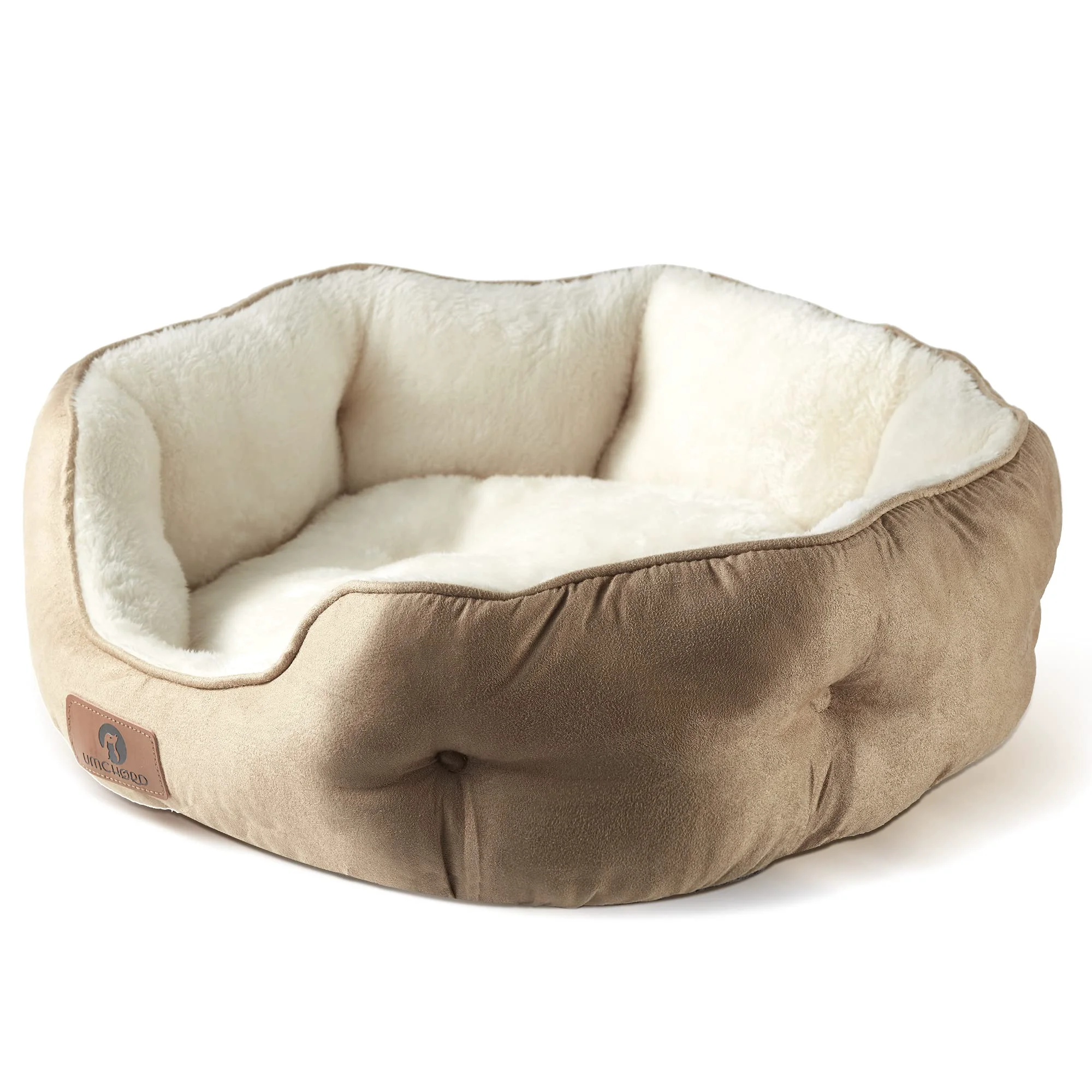 Elite Asvin Small Dog Bed 20 Inch – Cozy Anti-Slip Machine Washable for Small Dogs and Cats Unique