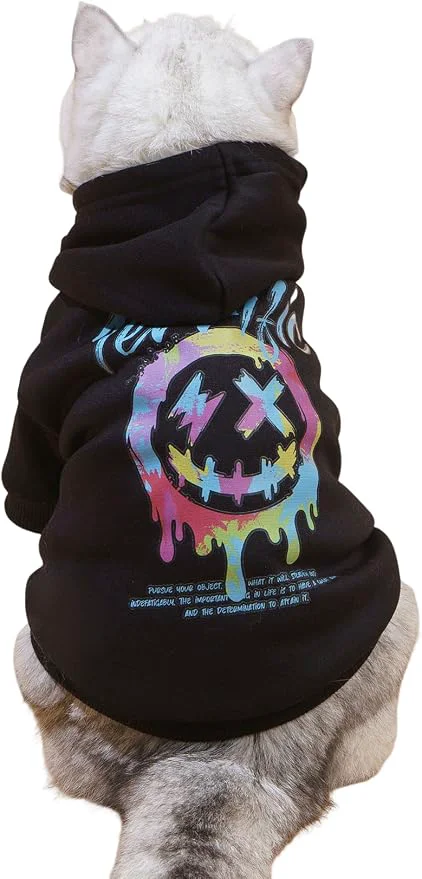 Fine QWINEE Dog Hoodie Shirt Sweatshirt Powerful