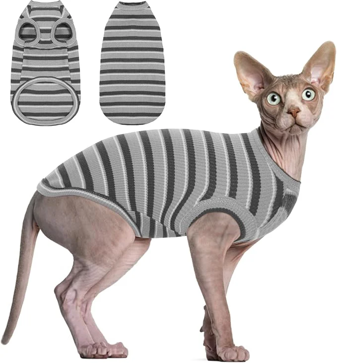 Dependable BRKURLEG Hairless Cats T Shirt Cat Sweaters Pullover Kitten Shirts Original
