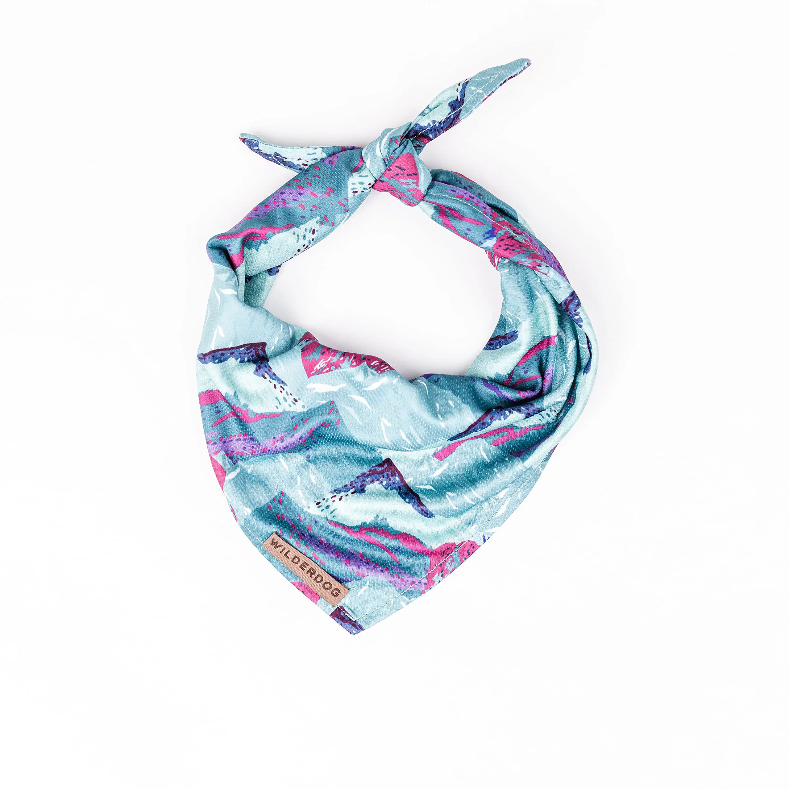 Sophisticated Wilderdog Dog Bandana – Lightweight Quick-Dry Poly-Blend Mesh in Alpenglow Convenient
