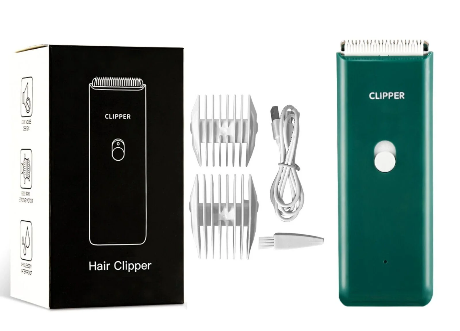 Sophisticated Tileon Dog Clippers – Quiet USB Rechargeable Cordless Grooming Kit for Dogs Cats Green First-Class