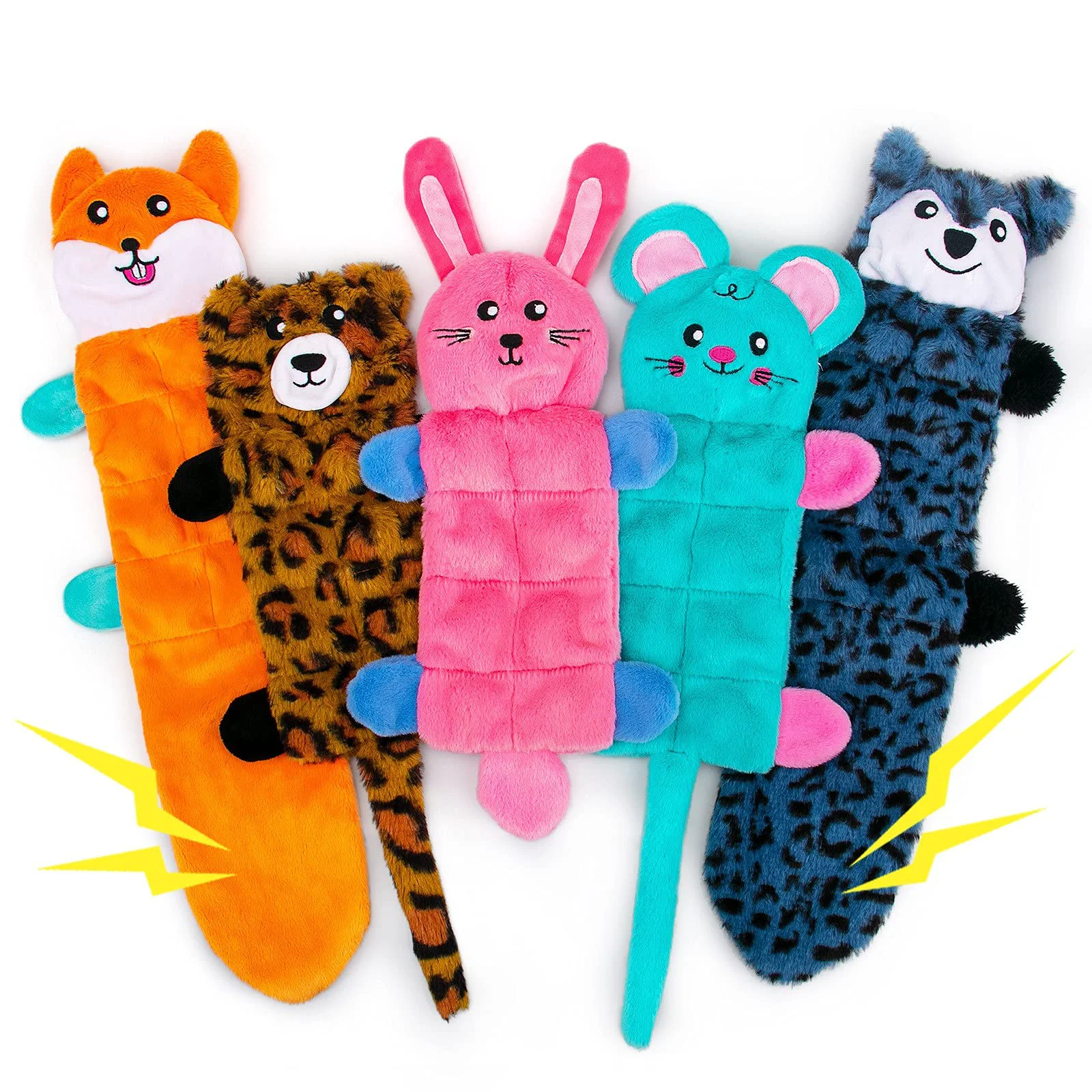 Excellent AWOOF No Stuffing Dog Toy 5-Pack – Squeaky Plush Toys for All Breeds Refined