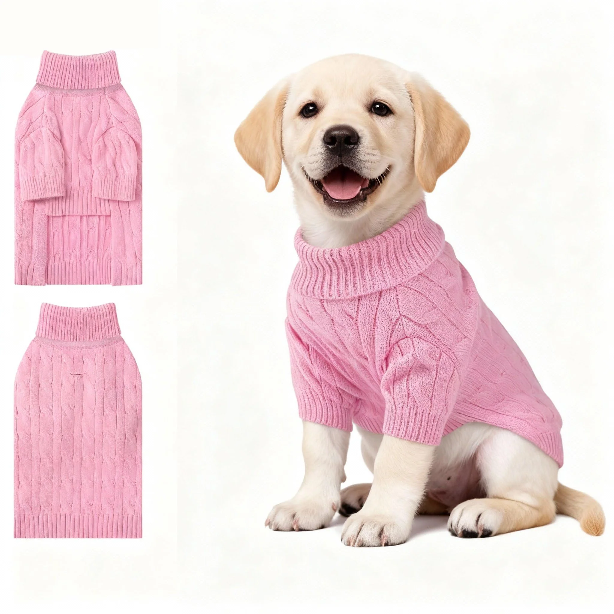Specialty Hó Pêng-iú Small Dog Thermal Pullover Sweater – Pink X-Large Flexible