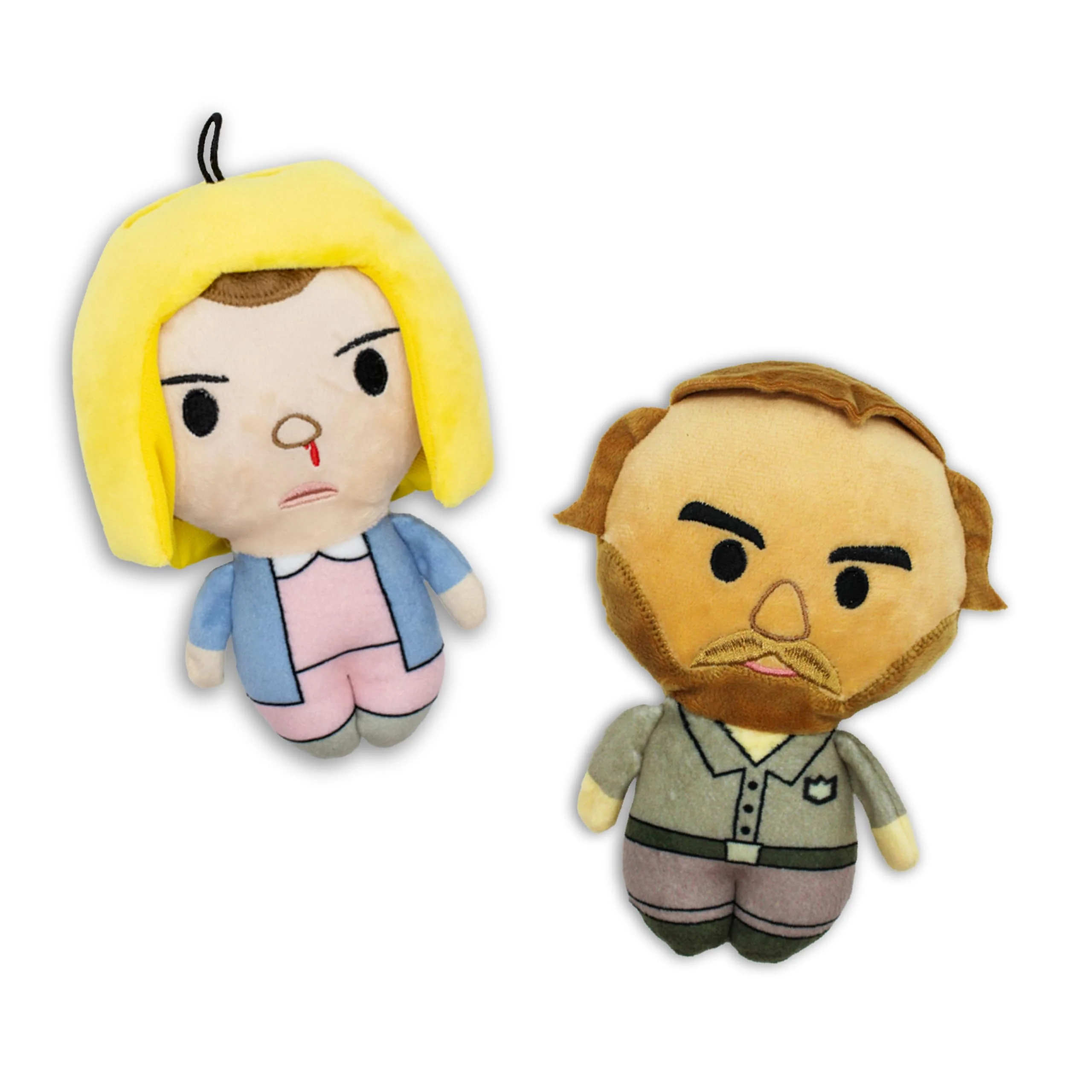 World-Class design LAB Stranger Things Eleven Hopper Plush Dog Toys — 2-Pack Efficient