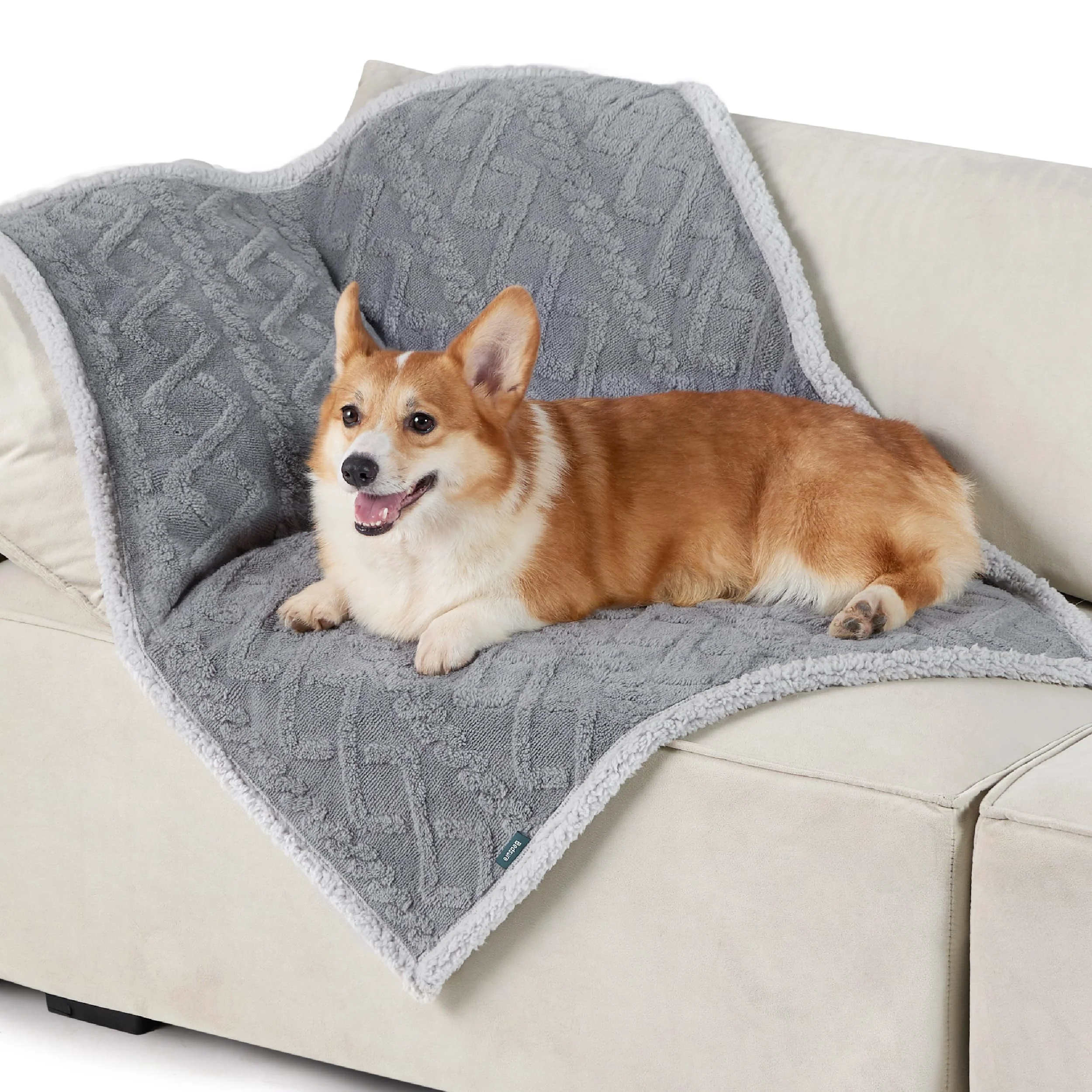 Soft Bedsure Waterproof Dog Blanket 30×40 Grey – Reversible Washable Couch Protector Effective