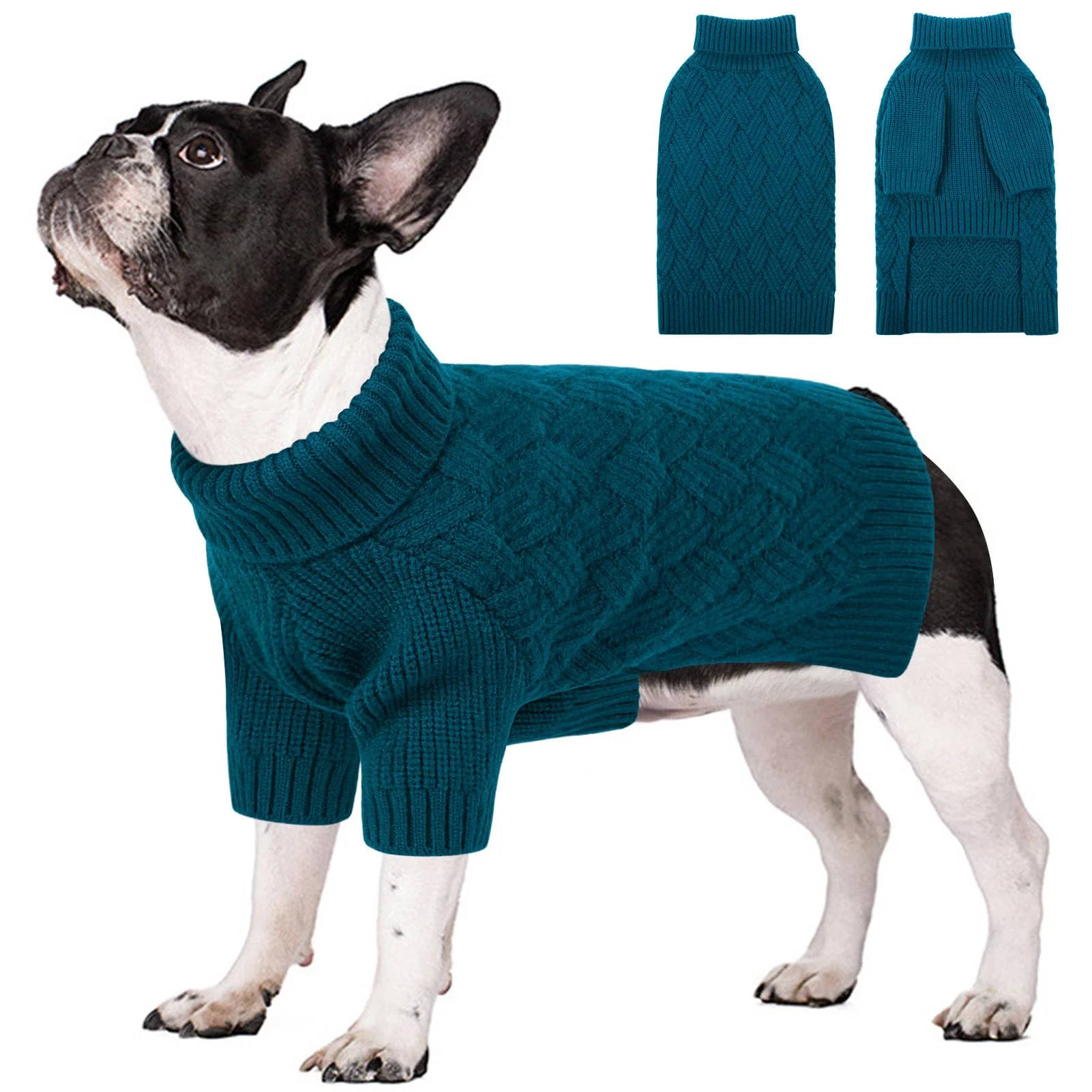 Excellent SUNFURA Dog Sweater Medium – Cozy Turtleneck Knit for Fall Winter Reliable